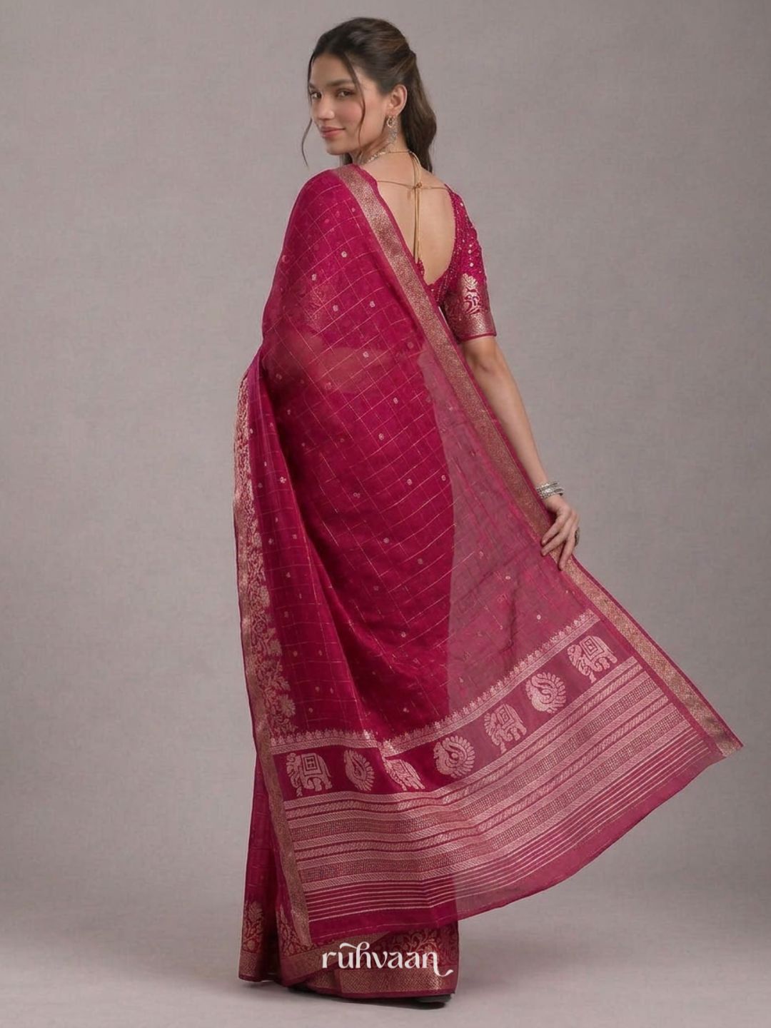 Magenta Fable Saree