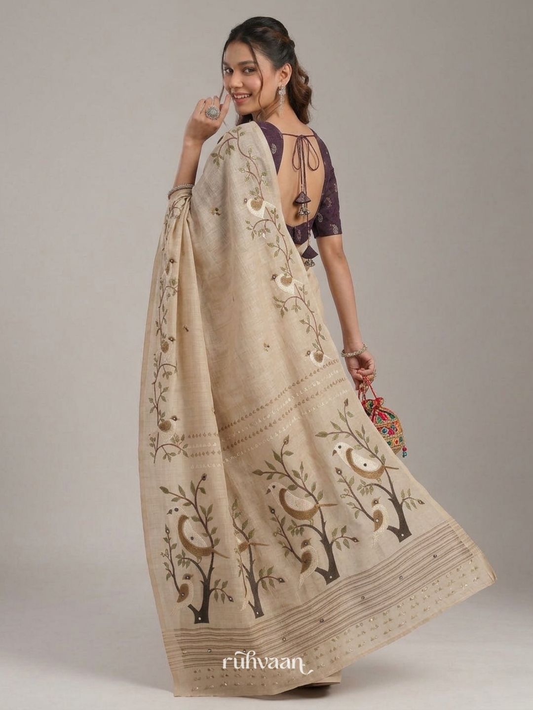 Whispering Grove Saree
