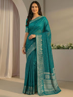 Teal Fable Saree