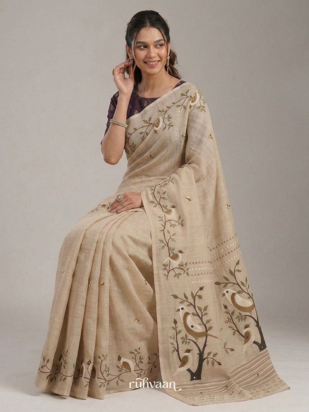 Whispering Grove Saree