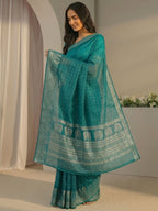 Teal Fable Saree