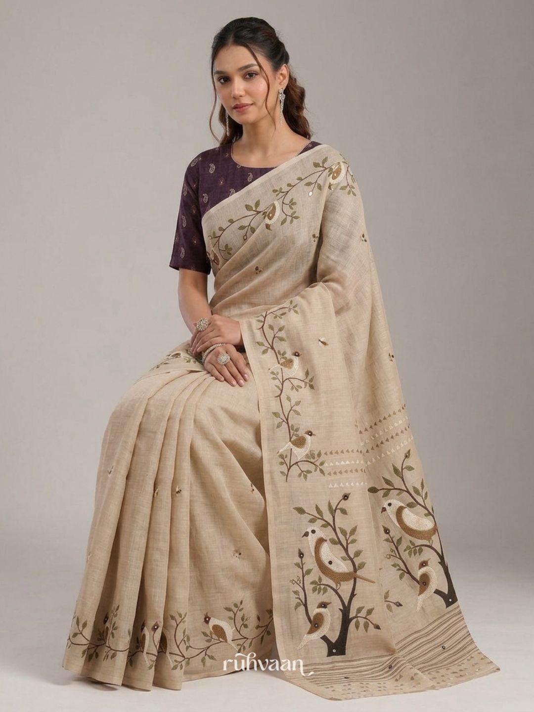 Whispering Grove Saree