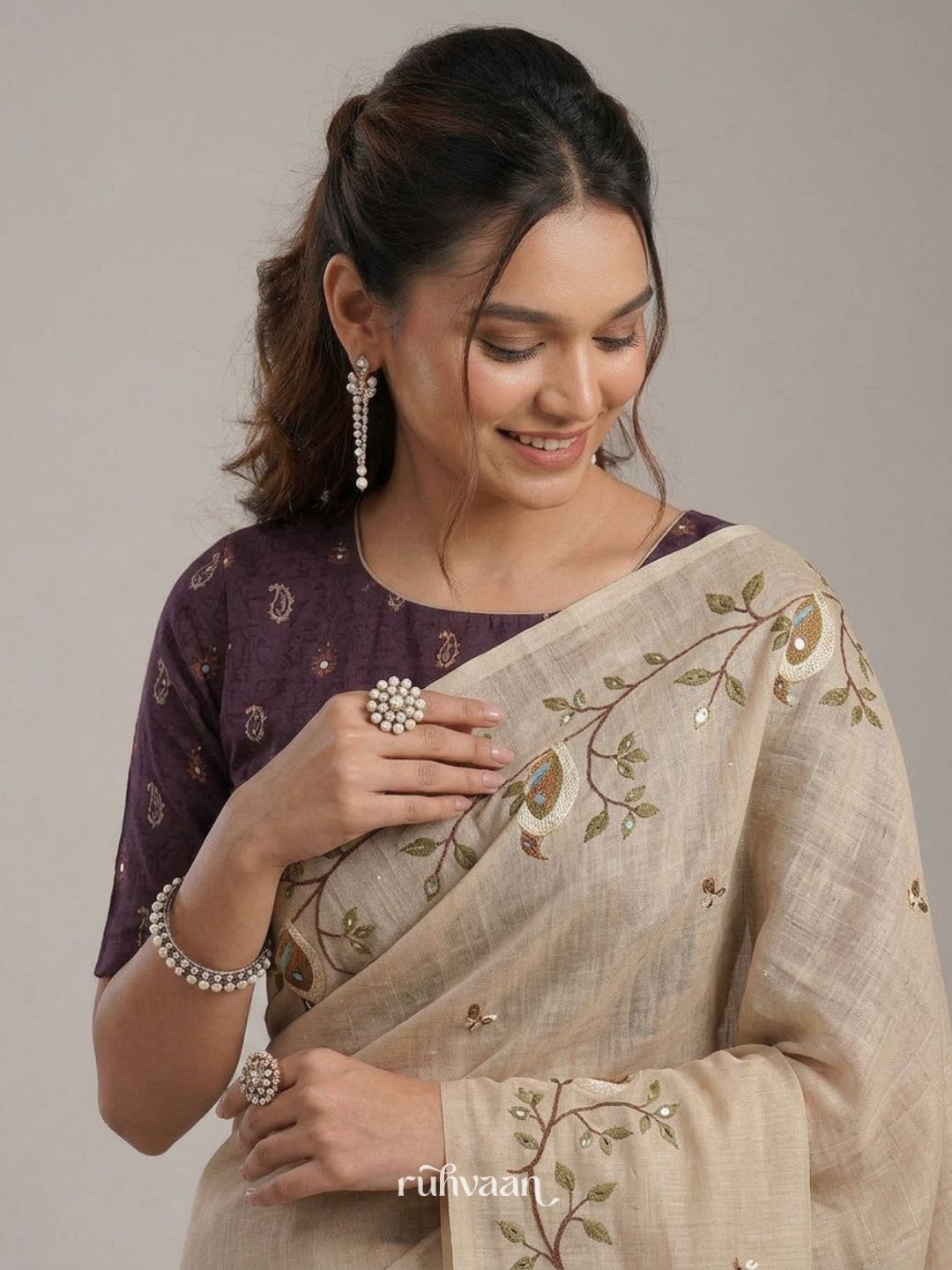 Whispering Grove Saree