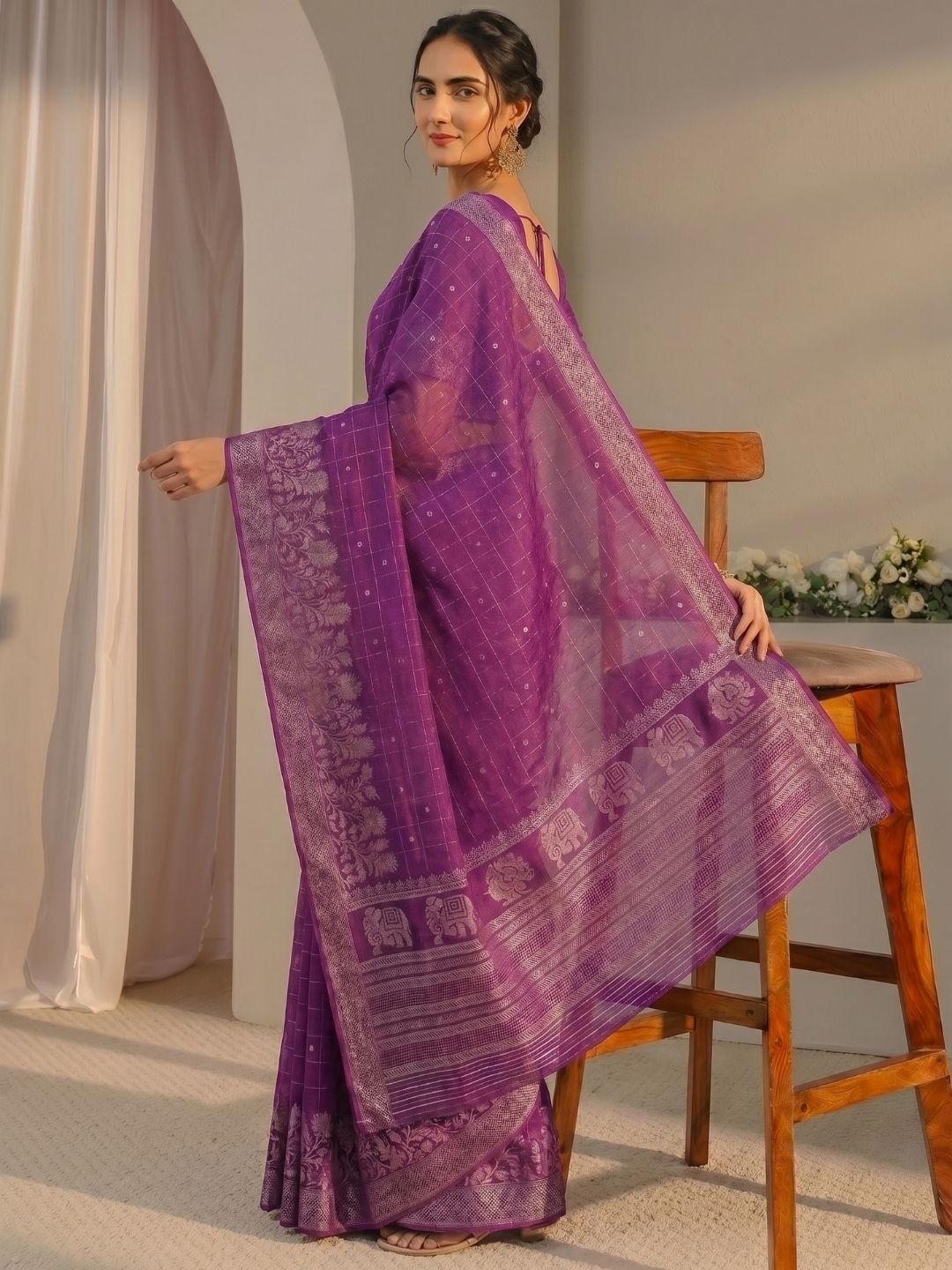 Violet Fable Saree
