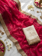 Gulabi Ember Saree