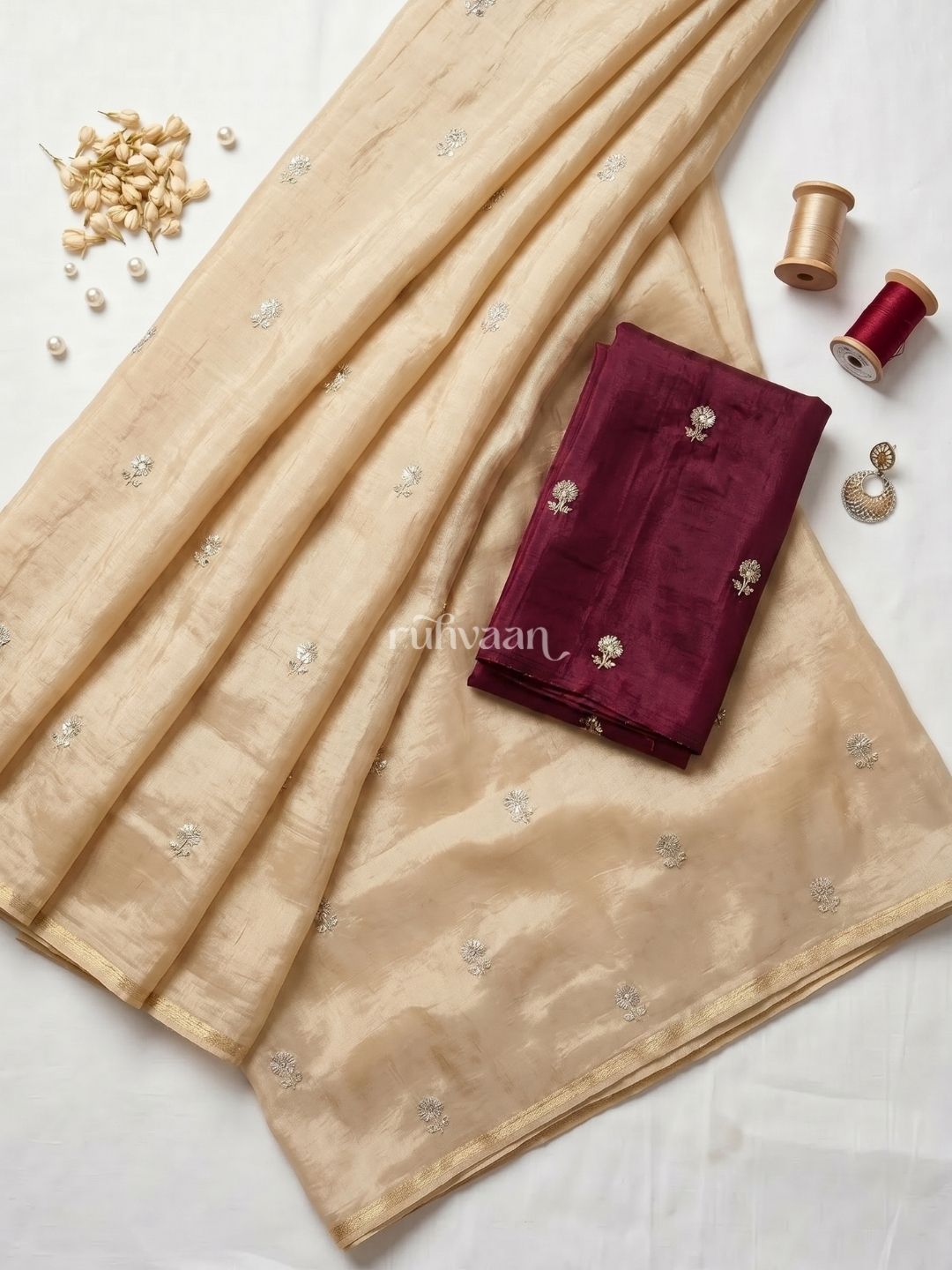 Golden Hour Bloom Saree