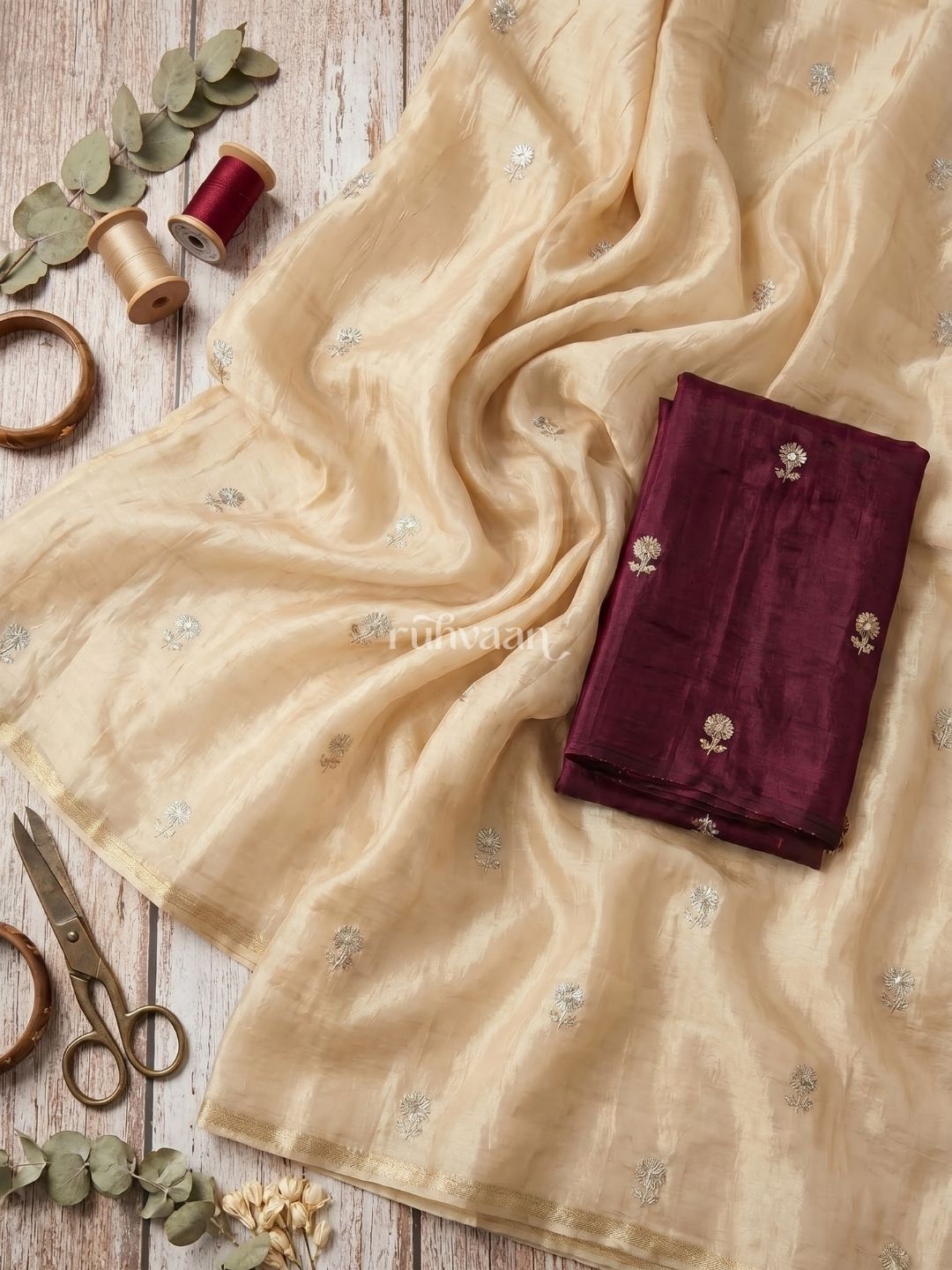 Golden Hour Bloom Saree