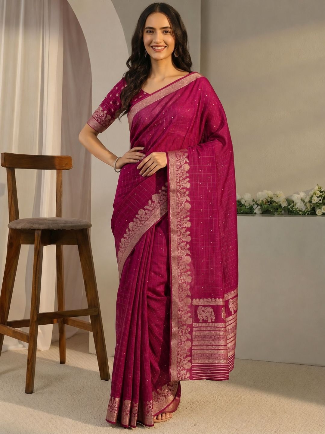 Magenta Fable Saree
