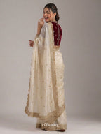 Ivory Ember Saree