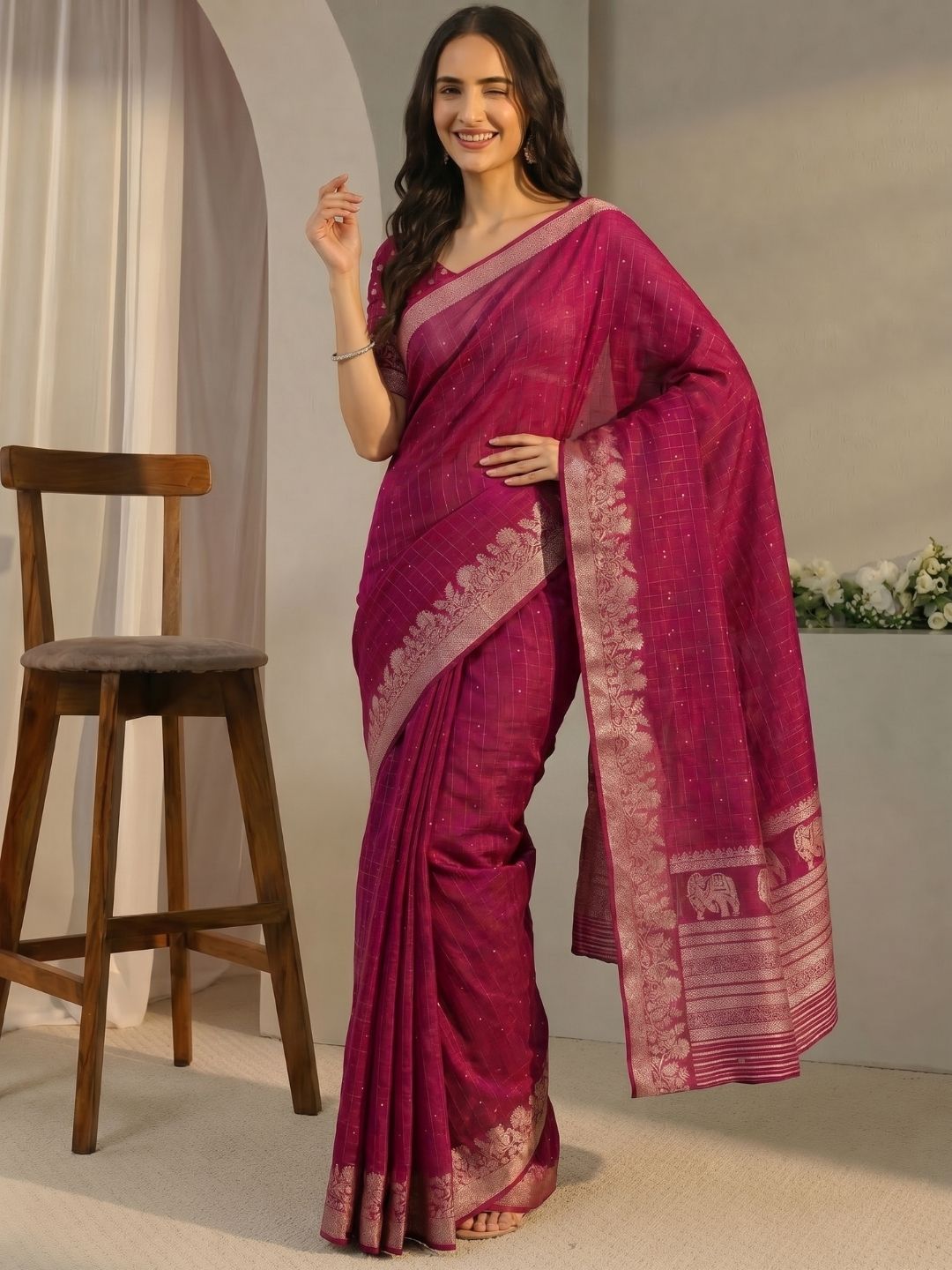 Magenta Fable Saree