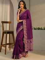 Plum Fable Saree