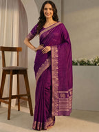 Plum Fable Saree