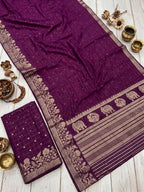 Plum Fable Saree