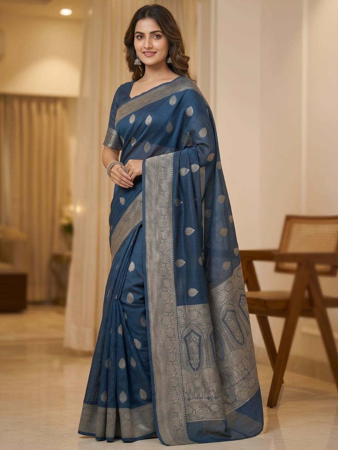 Azure Legacy Saree