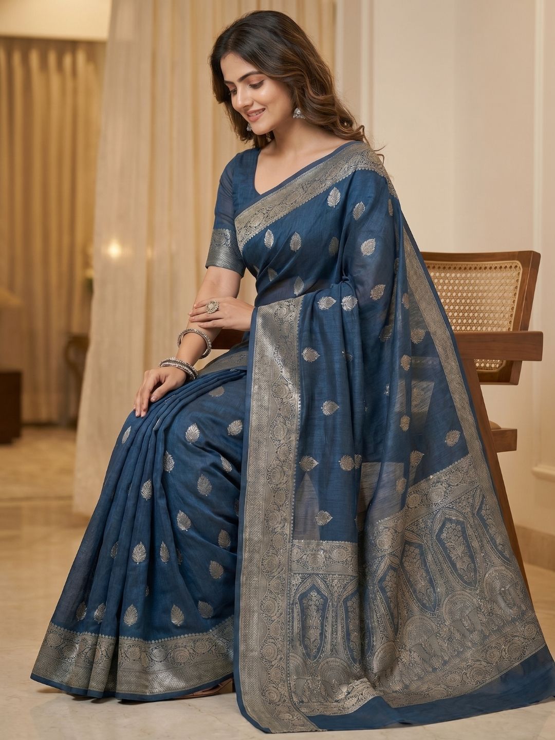 Azure Legacy Saree