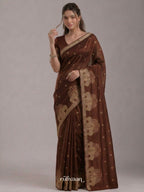 Rustum Brown Durbar Saree