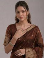 Rustum Brown Durbar Saree