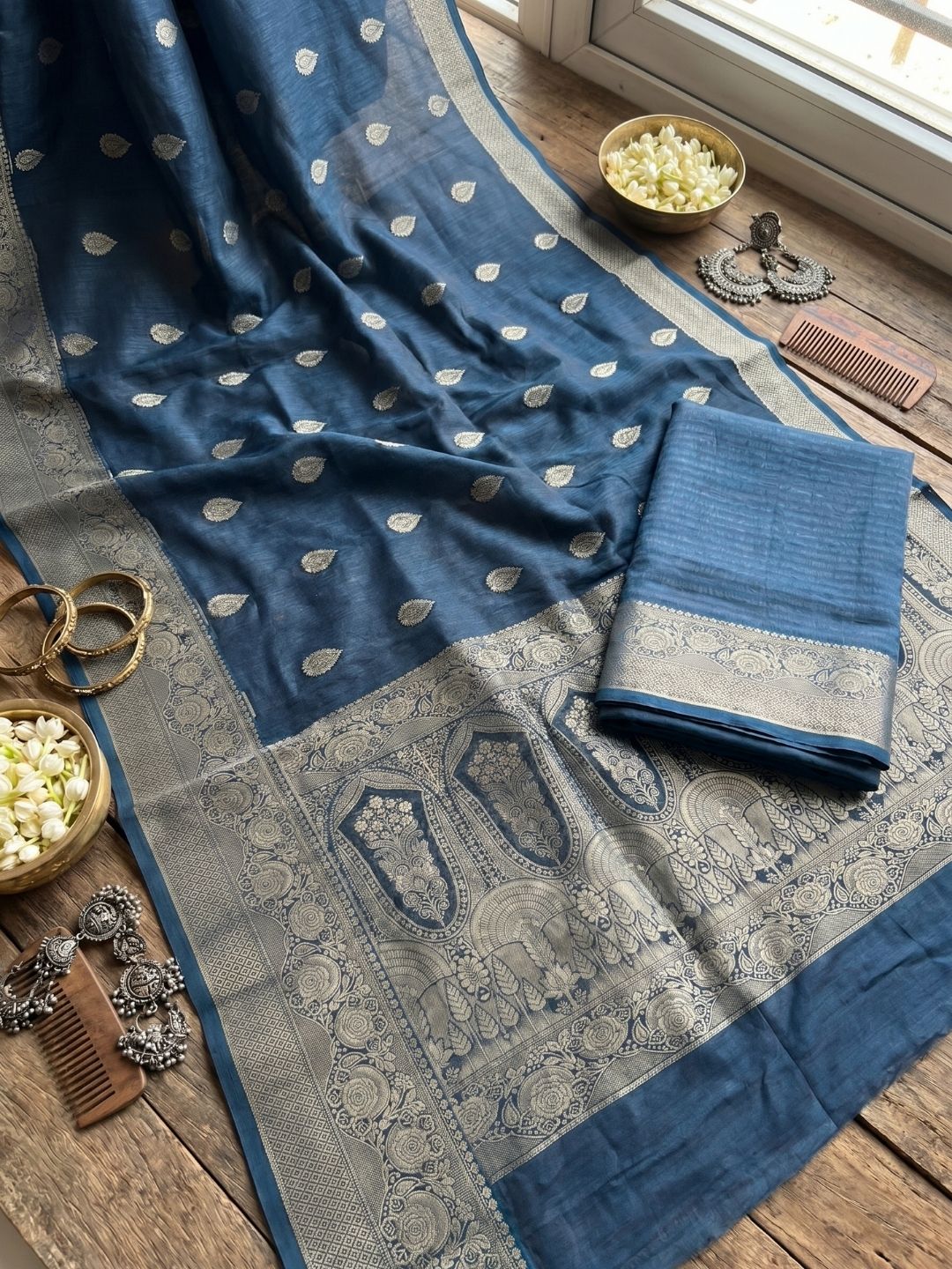 Azure Legacy Saree