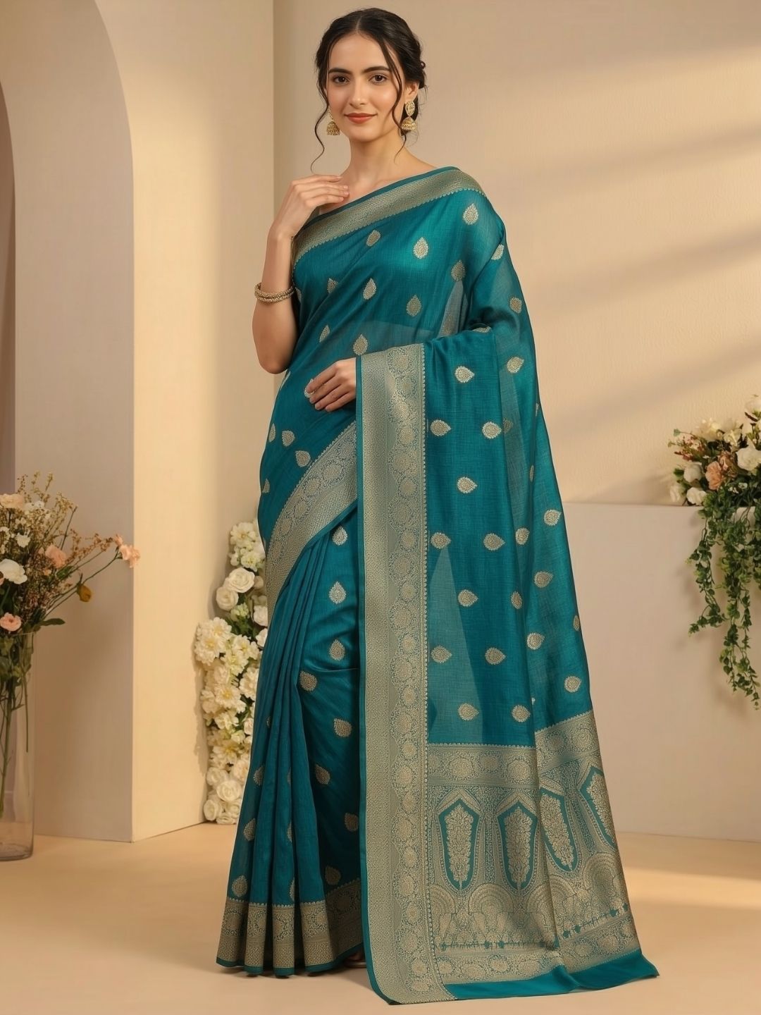 Teal Legacy Saree