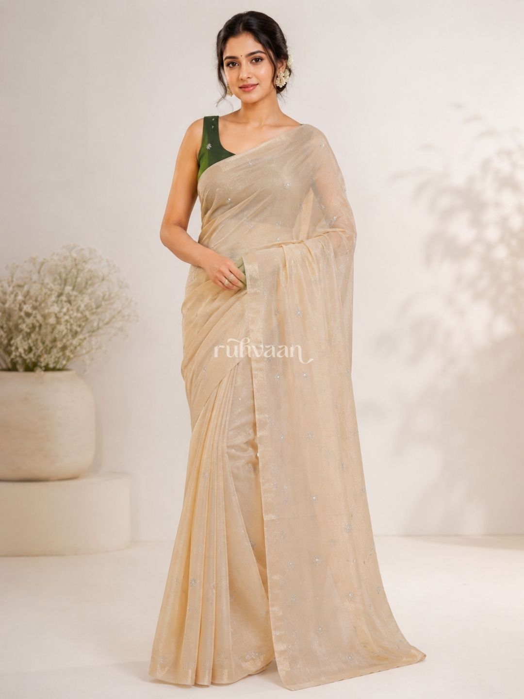Golden Hour Bloom Saree