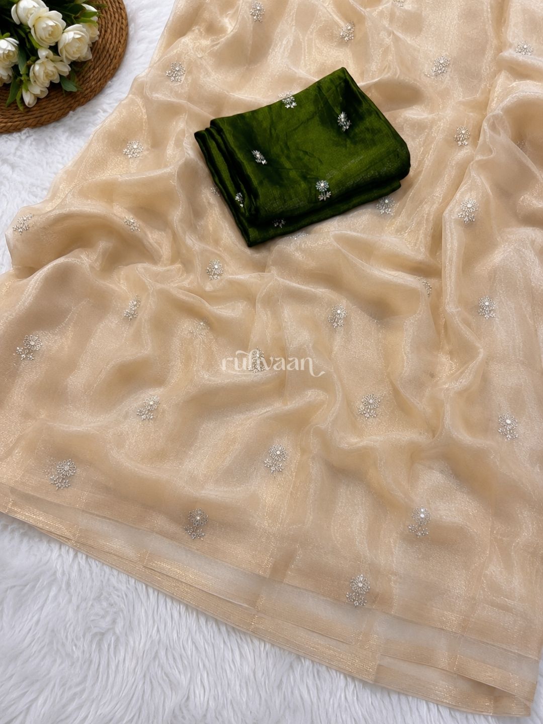 Golden Hour Bloom Saree