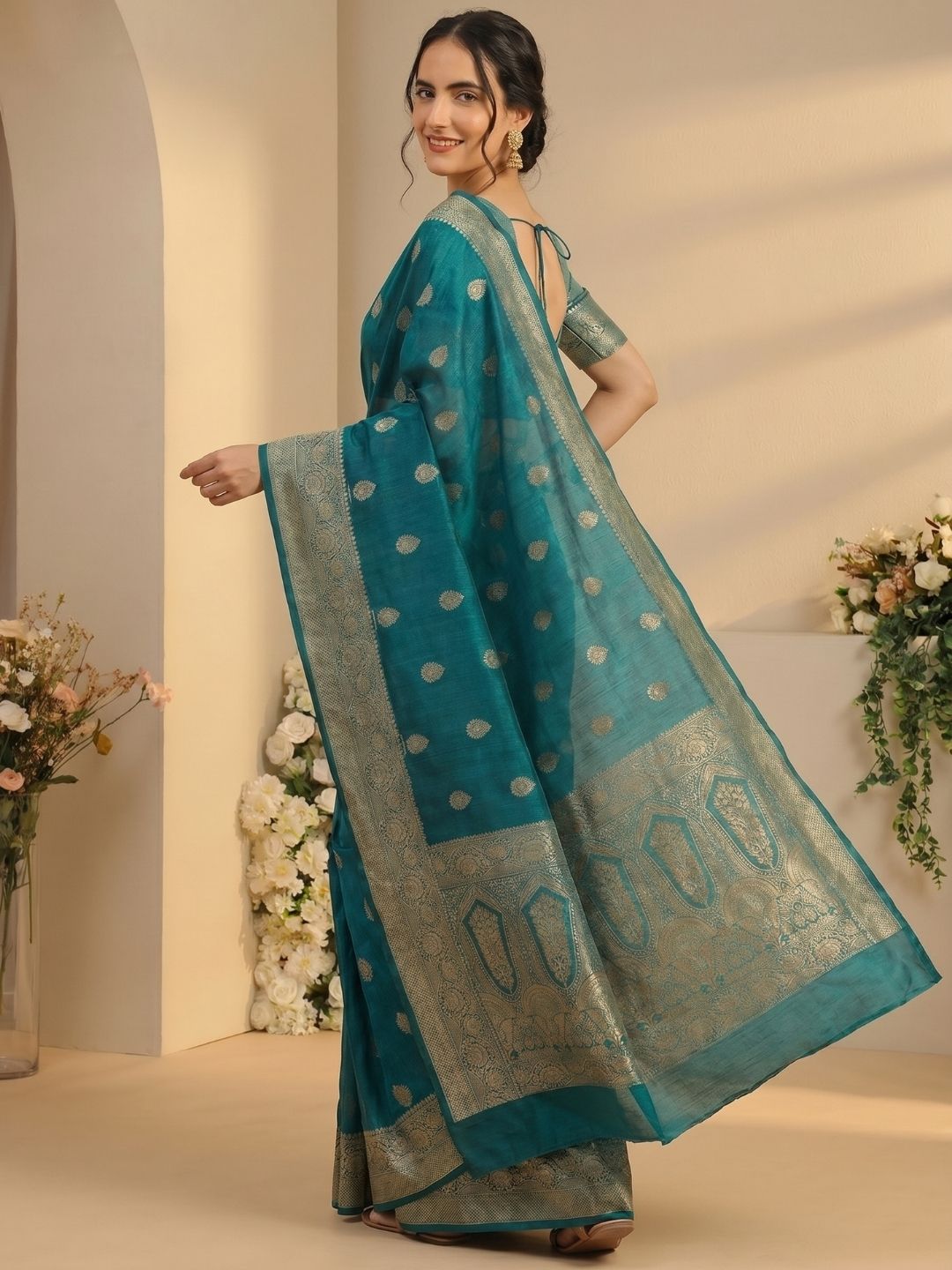 Teal Legacy Saree
