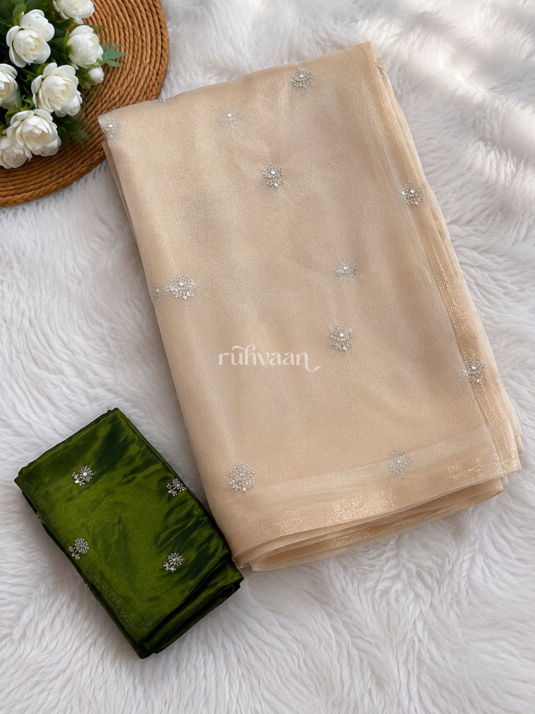 Golden Hour Bloom Saree