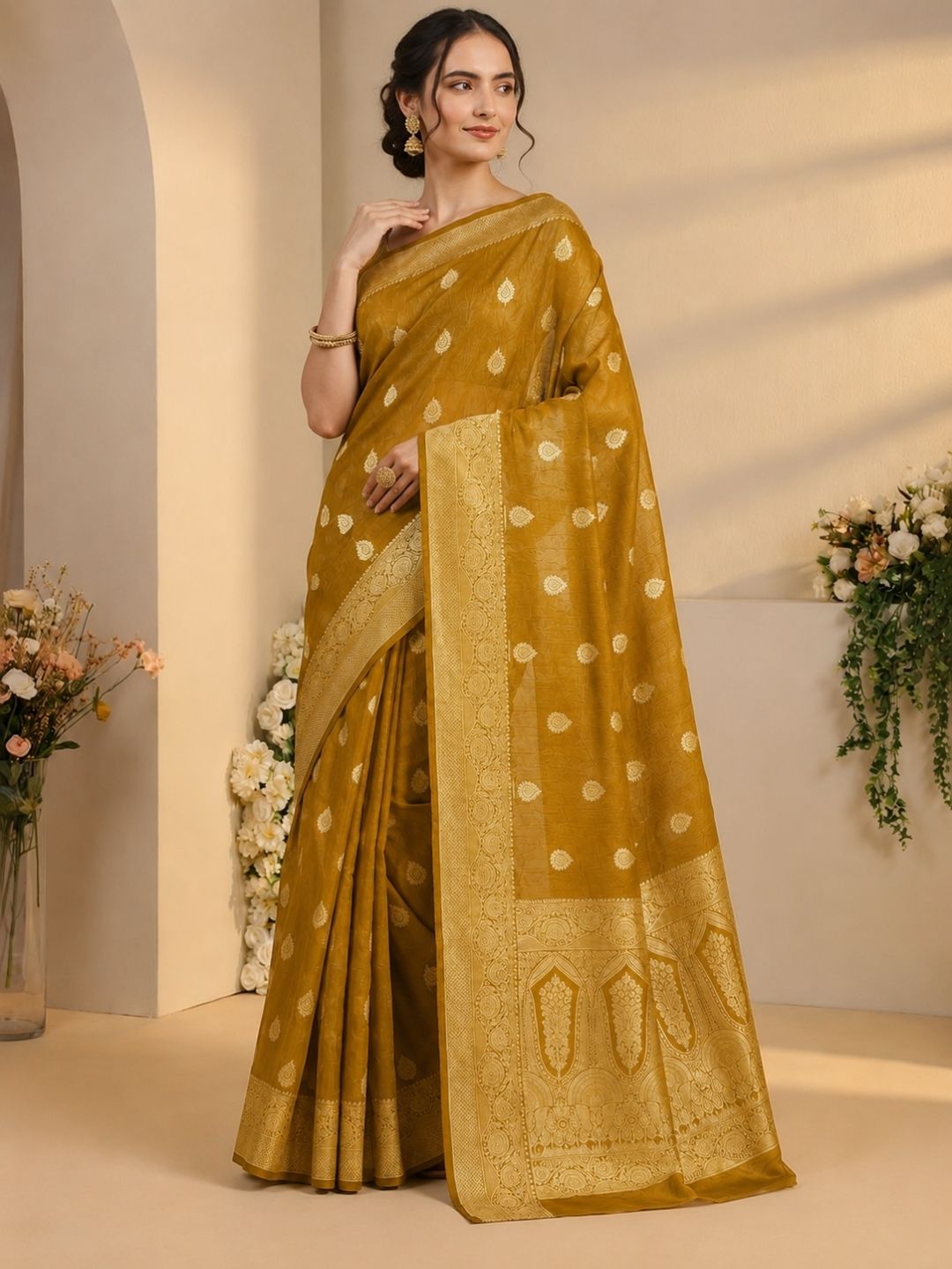 Saffron Legacy Saree