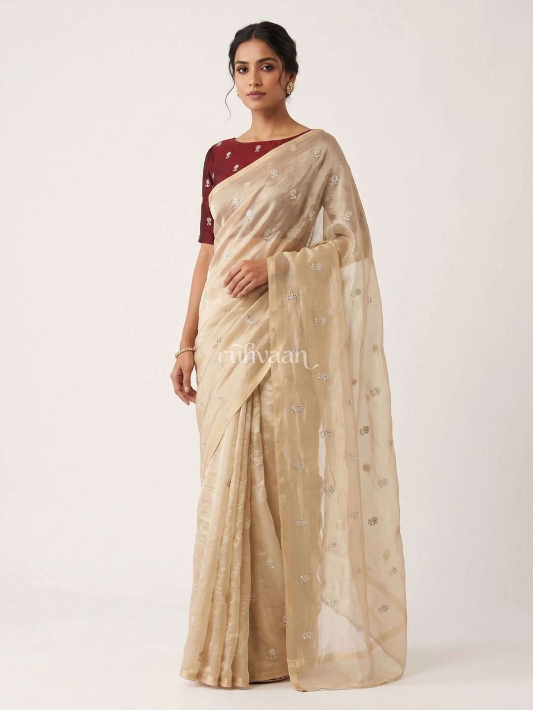Golden Hour Bloom Saree