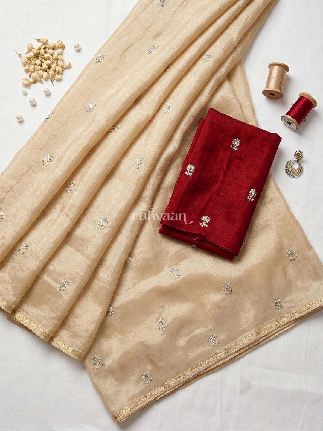 Golden Hour Bloom Saree