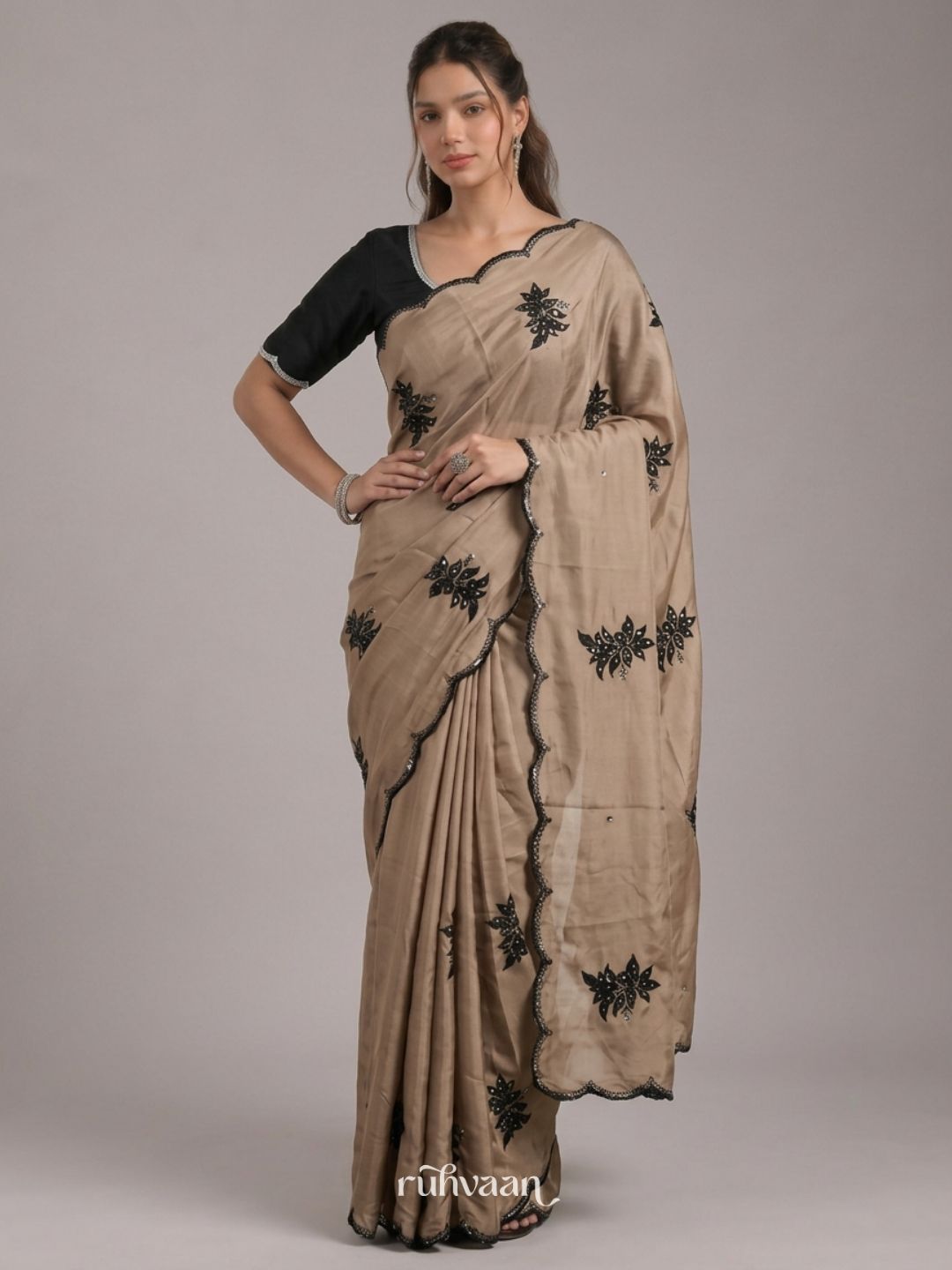 Golden Dusk Saree