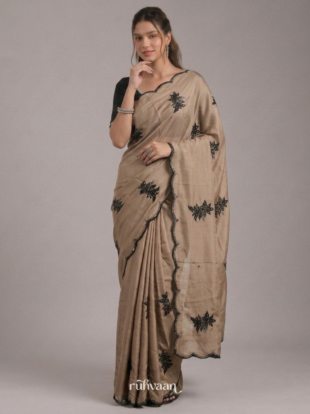 Golden Dusk Saree