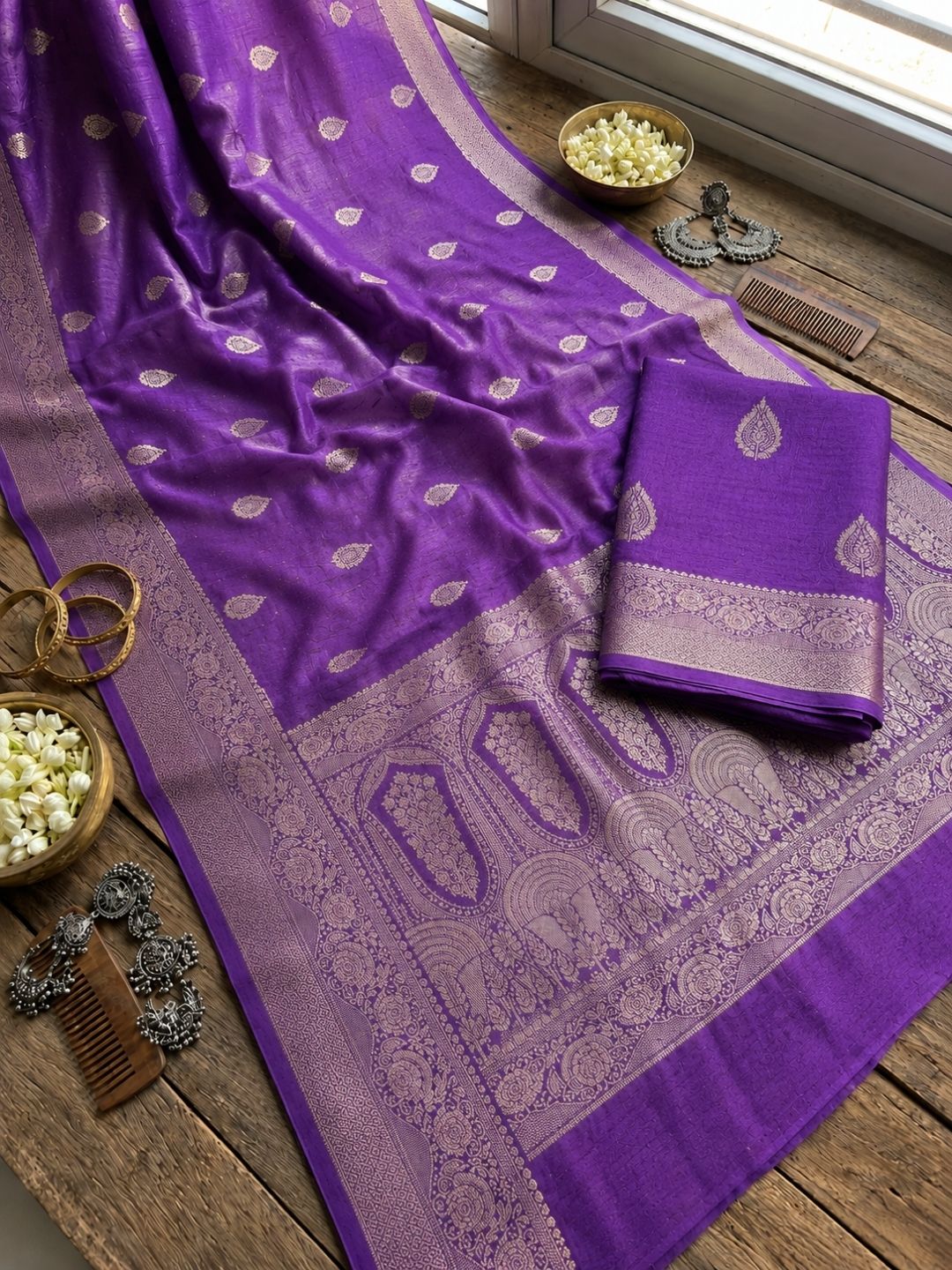 Violet Legacy Saree