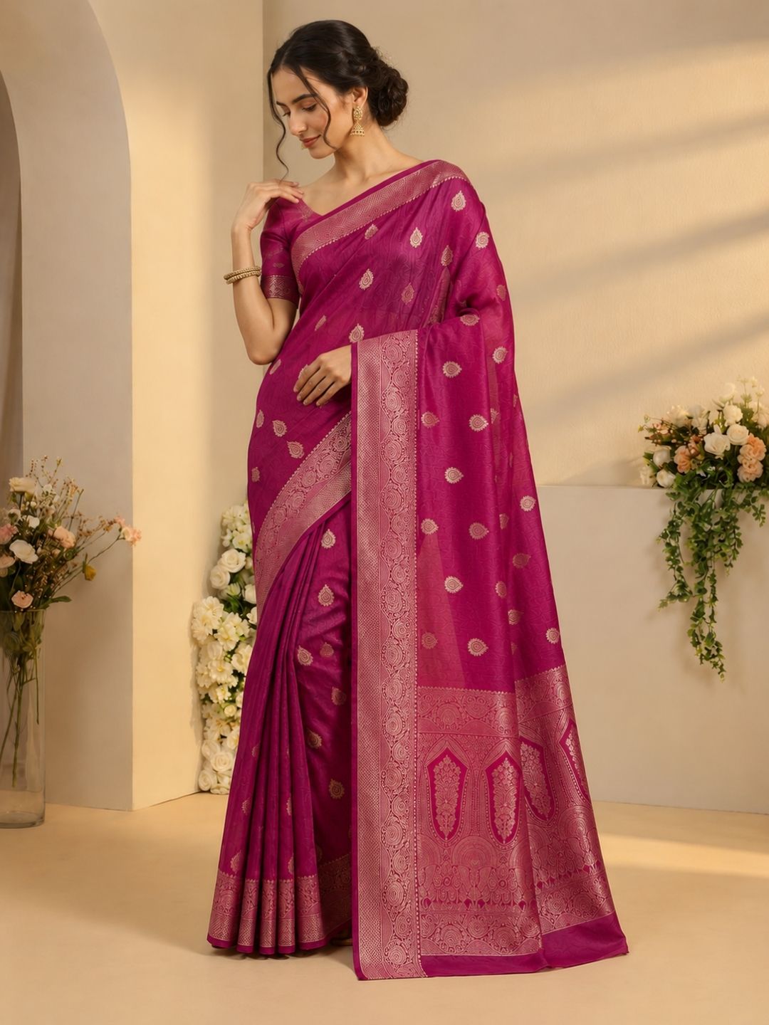 Crimson Legacy Saree