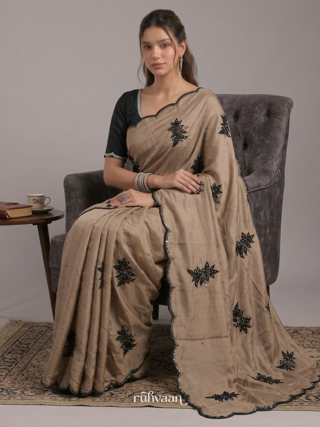 Golden Dusk Saree