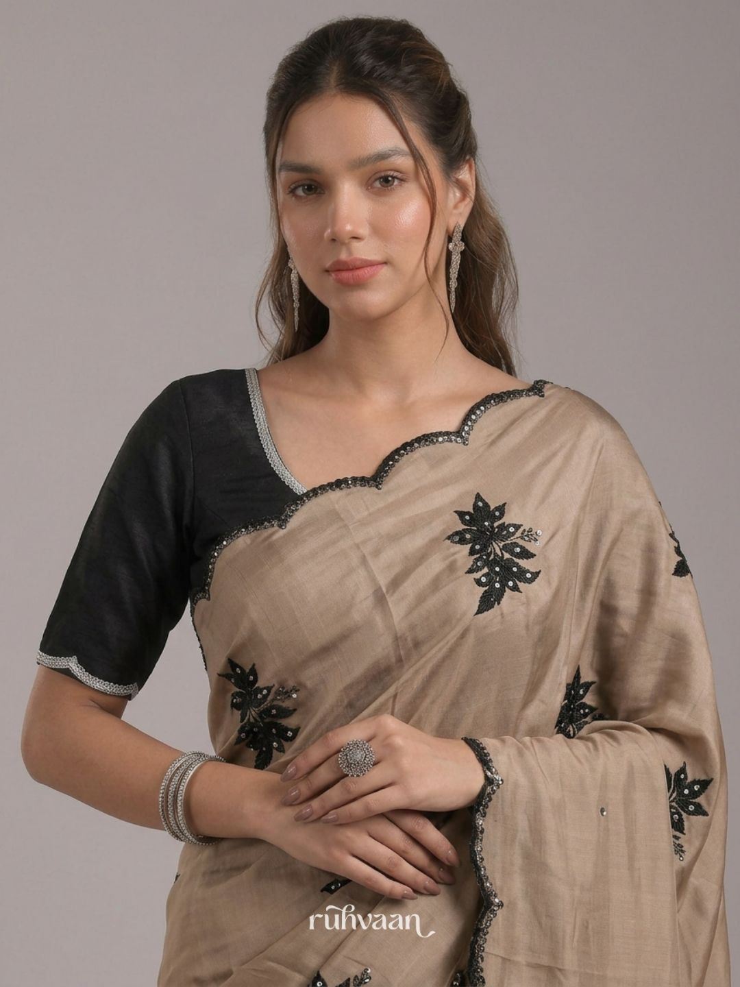 Golden Dusk Saree