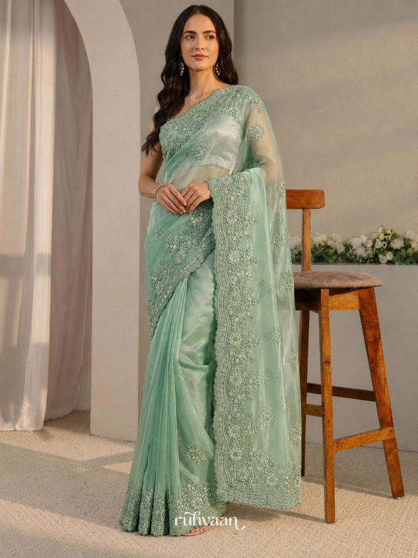 Misty Meadow Saree