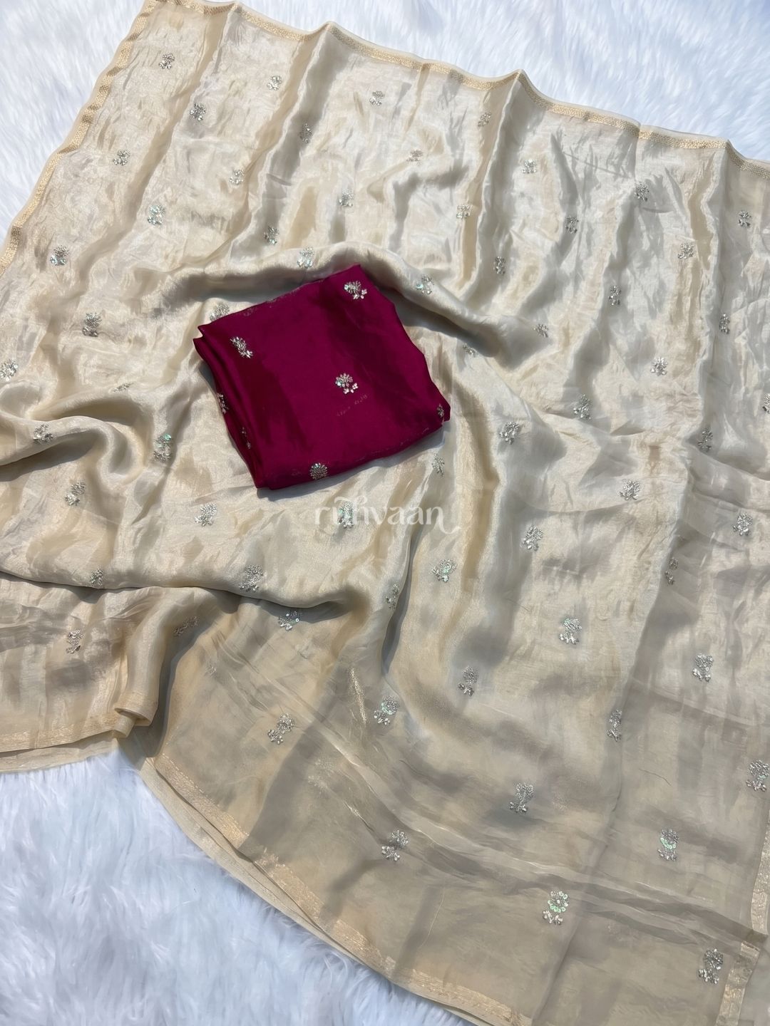 Golden Hour Bloom Saree