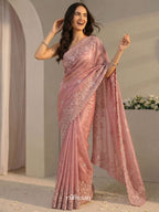 Rosegarden at Dusk Saree
