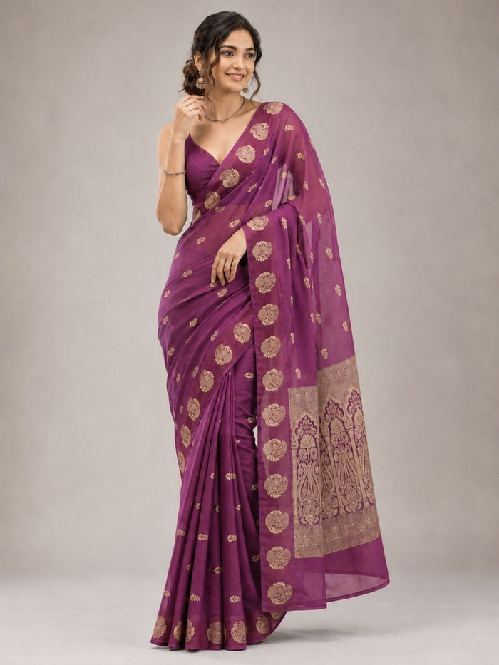 Plum Legacy Saree