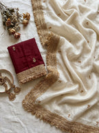 White Ember Saree