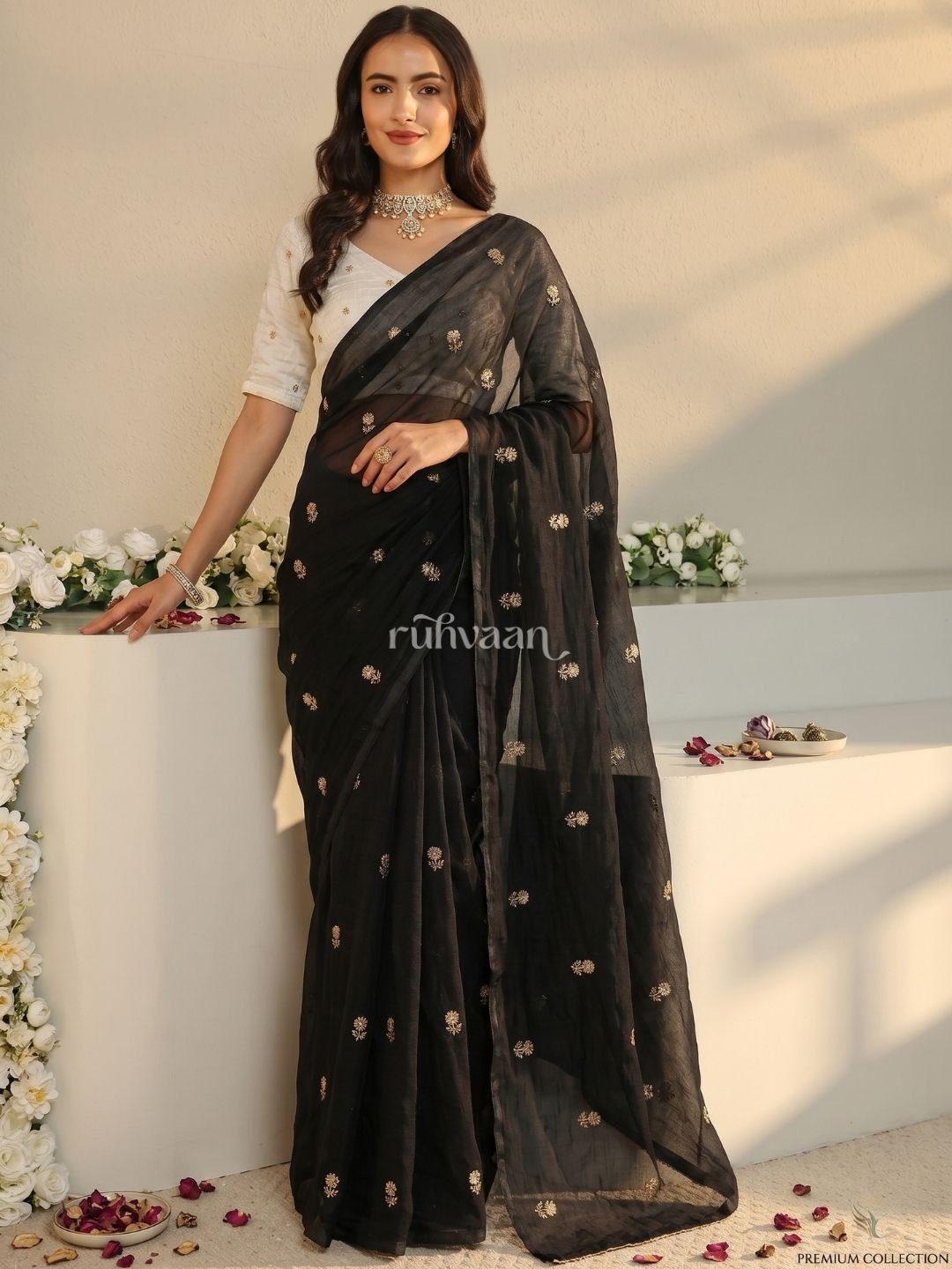 Starlit Noir Saree