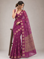 Plum Legacy Saree
