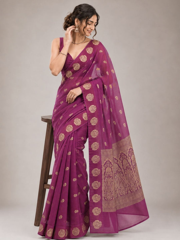Plum Legacy Saree