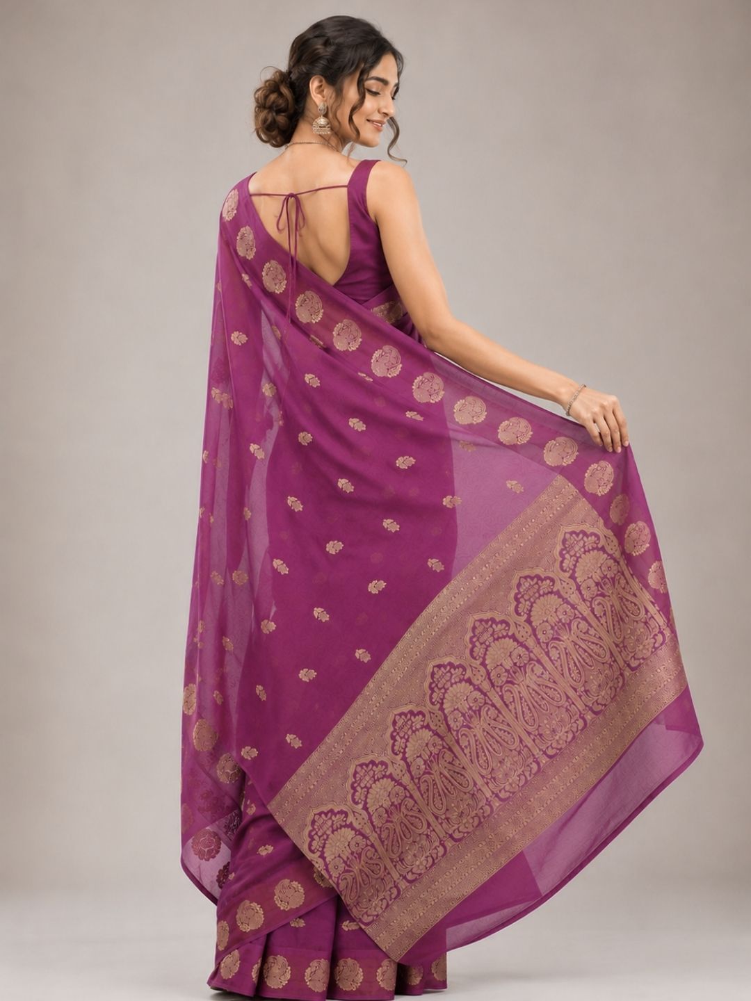 Plum Legacy Saree