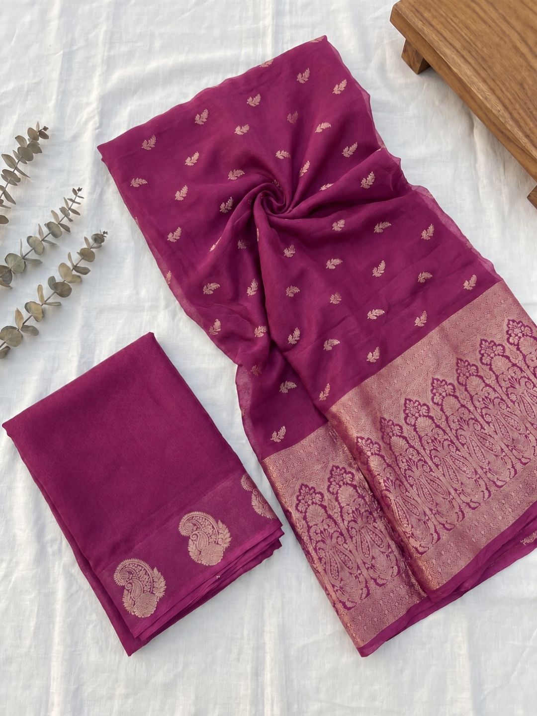 Plum Legacy Saree