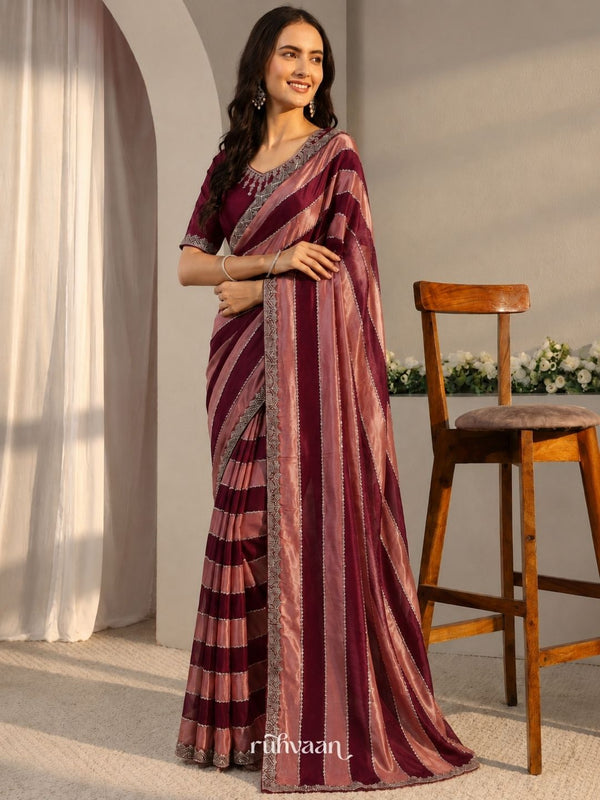 Dusk in Bloom Saree