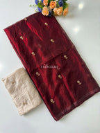 Ember and Wine Saree