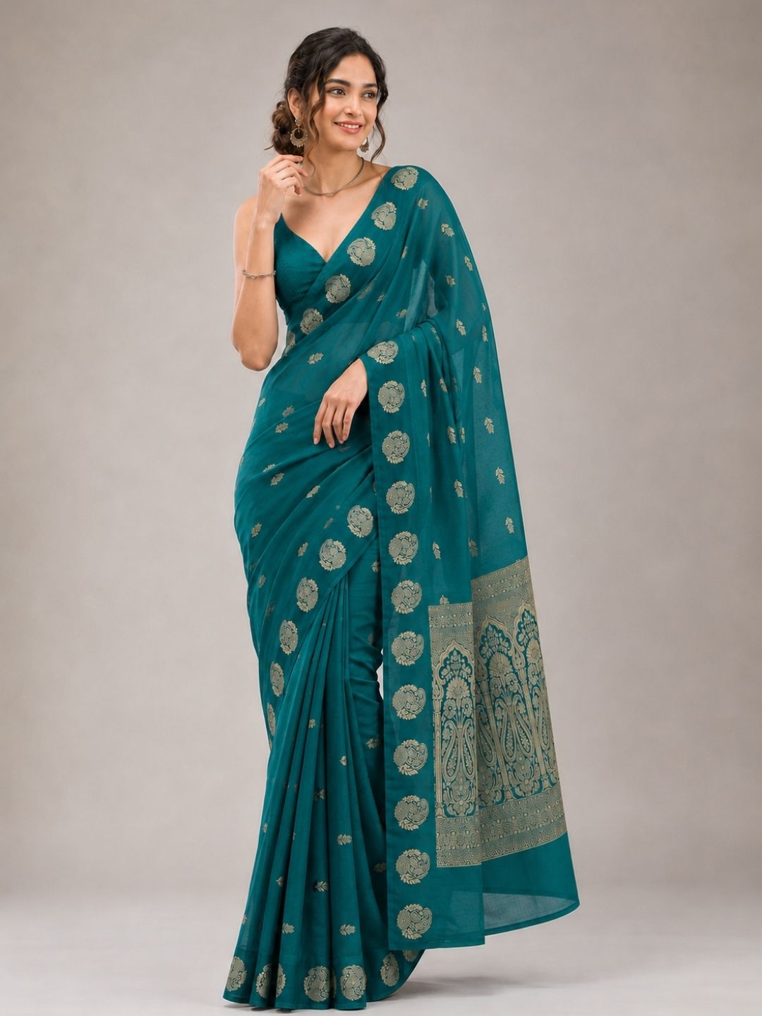 Teal Legacy Saree