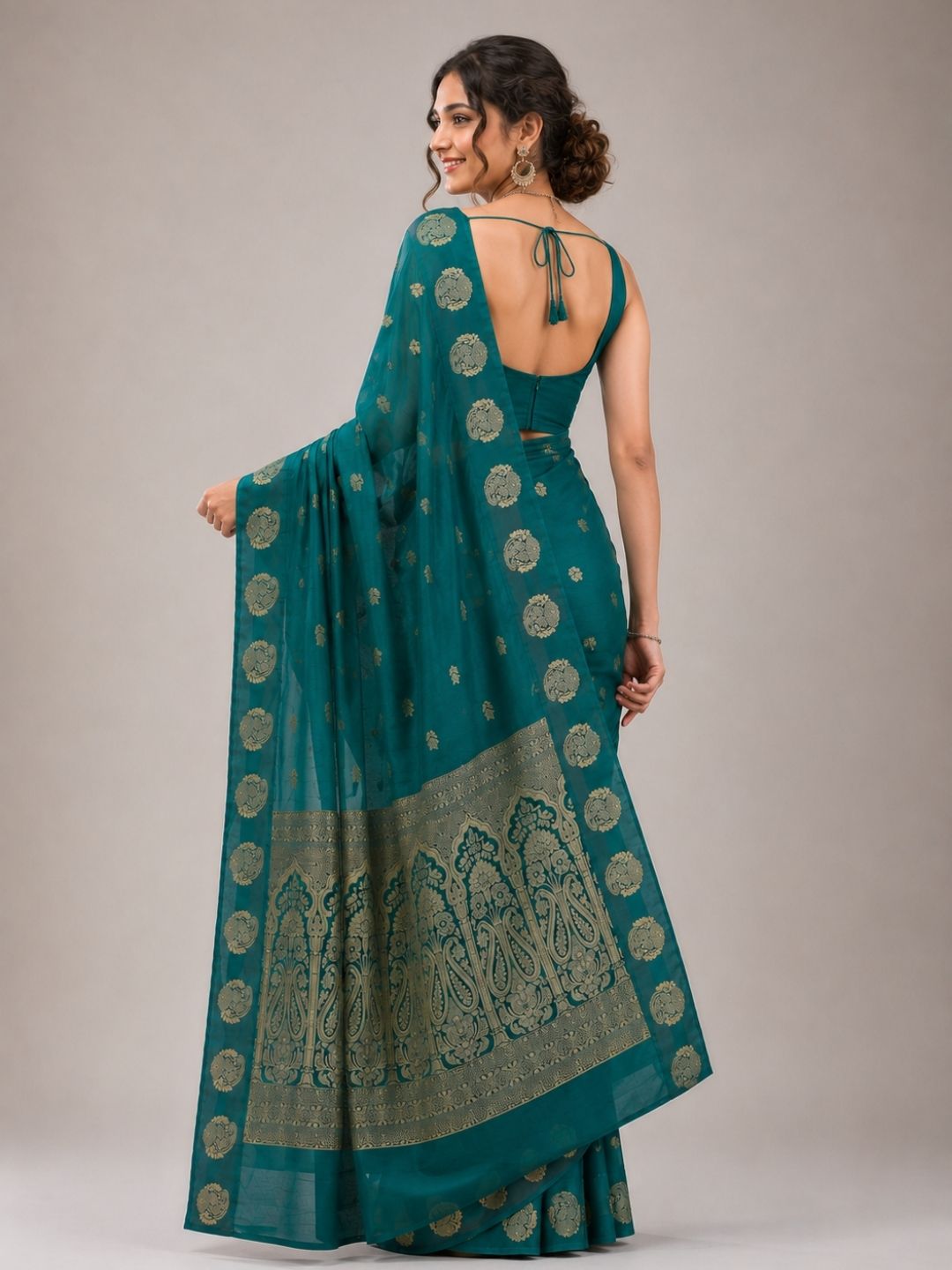 Teal Legacy Saree